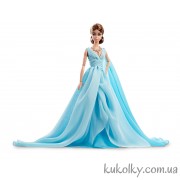 Колекційна лялька Барбі сілкстоун в блакитному шифоновому плаття 