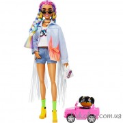 Лялька Барбі Екстра №5 джинсовий жакет 
