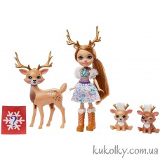  Ігровий набір Рейні Олень і сім'я оленів (Enchantimals Rainey Reindeer) 