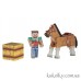  Стів і коричнева кінь майнкрафт (Minecraft Steve and Chestnut Horse Action Figure) 