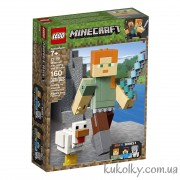 Конструктор LEGO MINECRAFT 21149 Великі фігурки Minecraft, Алекс з курчам. 